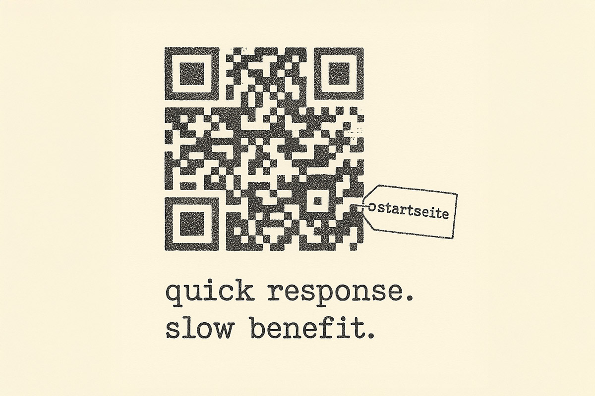 nicht jede „Quick Response“ ist eine gute antwort.