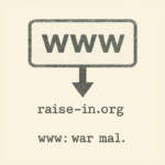 Typewriter Art / Art Typing zu "www war mal"