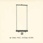 Typewriter Art / Art Typing zu "QR Code auf Rollup"