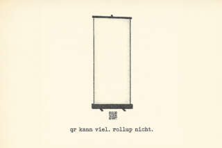 qr-codes auf roll-ups: abstand ist nicht hilfreich