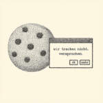 Typewriter Art / Art Typing zu "cookiefrei"