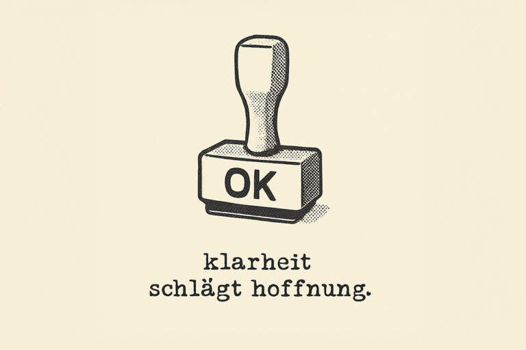 Typewriter Art / Art Typing zu "mein erster Eindruck"