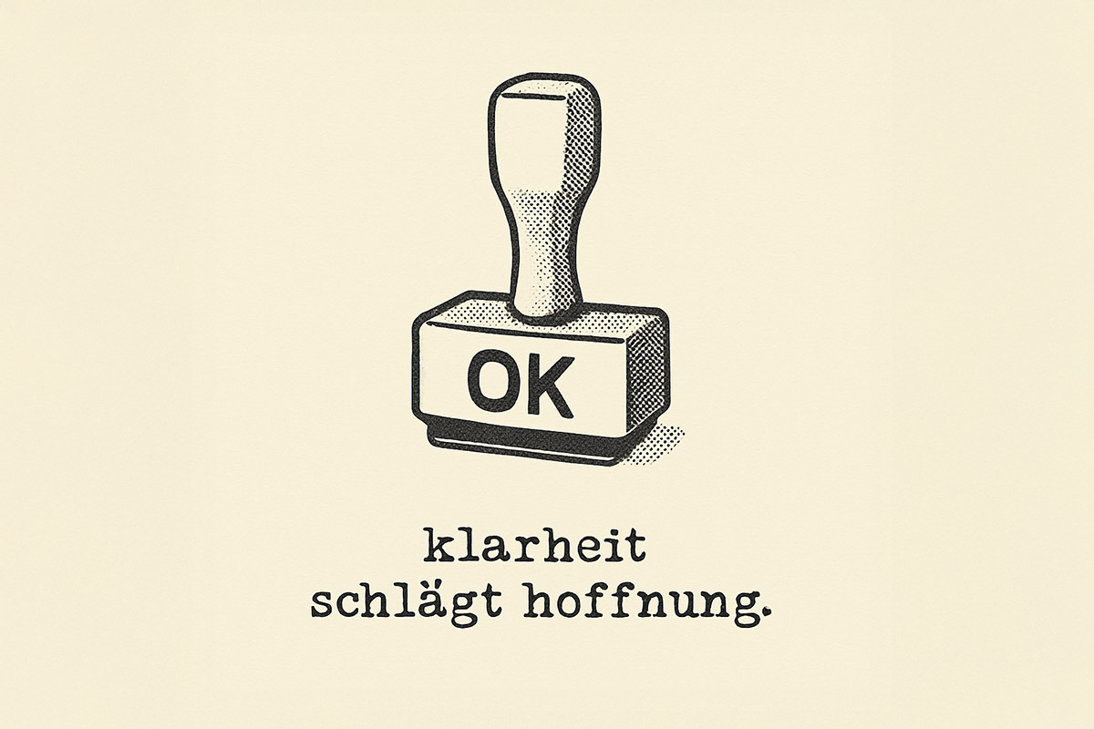 mein erster eindruck …